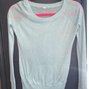 Lululemon sweater, size 0, light blue